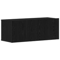 vidaXL Televizoriaus spintelė 80 x 30 x 30 cm Juodas ąžuolas