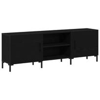 vidaXL TV spintelių komplektas 150 x 30 x 50 cm Juodas ąžuolas