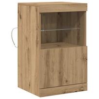 vidaXL LED Bufetas Amatininkų ąžuolas 41 x 37 x 67 cm Apdirbta mediena
