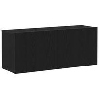 vidaXL TV spintelių komplektas 100 x 30 x 41 cm Juodas ąžuolas