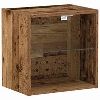 vidaXL Savitautinė lentyna su LED apšvietimu Ruda 40 x 28,5 x 40 cm