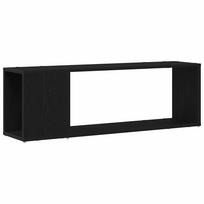 vidaXL TV spintelių komplektas 100 x 24 x 63 cm Juoda Apdirbta mediena