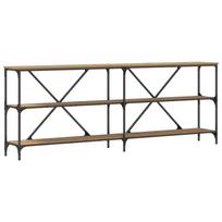 vidaXL Konsolinis stalas Meistrų ąžuolas 200 x 30 x 75 cm