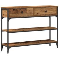vidaXL Konsolinis stalas Senas medis 100 x 25 x 75 cm Apdirbta mediena