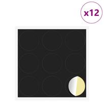 vidaXL Savistovaus Dangčio Varžtas 12 vnt. Juoda Ø 20 x 0,5 mm