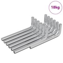 vidaXL Hex rakto 1800 vnt. Sidabrinė 32 x 86 mm Plienas