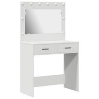 vidaXL Makiažo stalas Balta 78,5 x 41 x 135 cm Apdirbta mediena