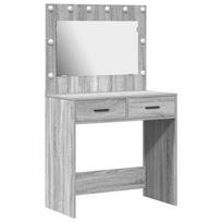 vidaXL Makiažo stalas Pilkas Sonoma 78,5 x 41 x 135 cm