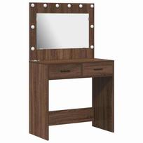 vidaXL Makiažo stalas Rudas ąžuolas 78,5 x 41 x 135 cm