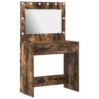 vidaXL Makiažo stalas Rūkyta ąžuolas 78,5 x 41 x 135 cm