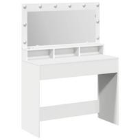 vidaXL Makiažo stalas Balta 100 x 41 x 135 cm Apdirbta mediena