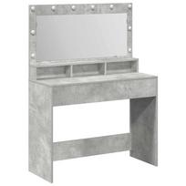 vidaXL Makiažo stalas Betono pilka 100 x 41 x 135 cm Apdirbta mediena