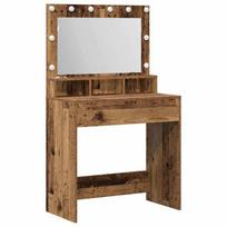 vidaXL Makiažo stalas Senas medis 75,5 x 41 x 135 cm Apdirbta mediena