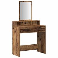 vidaXL Makiažo stalas Senas medis 79 x 41 x 140 cm Apdirbta mediena