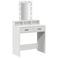 vidaXL Makiažo stalas Balta 79 x 41 x 140 cm Apdirbta mediena