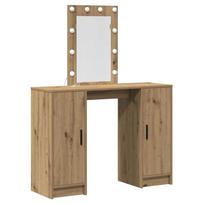 vidaXL Makiažo stalas Ruda 102 x 33 x 135 cm Apdirbta mediena