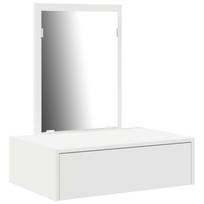 vidaXL Makiažo stalas Balta 60 x 40 x 70 cm Apdirbta mediena