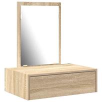 vidaXL Makiažo stalas Ruda 60 x 40 x 70 cm Apdirbta mediena