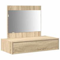 vidaXL Makiažo stalas Ruda 83 x 40 x 70 cm Apdirbta mediena