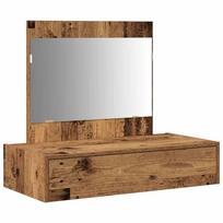 vidaXL Makiažo stalas Ruda 83 x 40 x 70 cm Apdirbta mediena