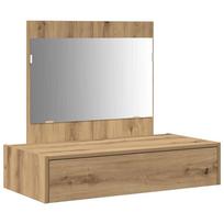 vidaXL Makiažo stalas Ruda 83 x 40 x 70 cm Apdirbta mediena