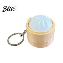 Steamed Bun Clicker 3D Printed Keychain Stress Relief Push Button Finger Toy Fidget balta