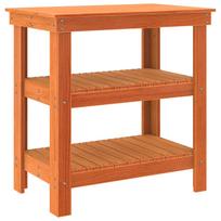 vidaXL Darbastalis 78,5 x 50 x 80 cm Pušies medienos masyvas