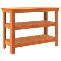 vidaXL Darbastalis 110,5 x 50 x 80 cm Pušies medienos masyvas