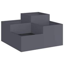 vidaXL Sodo vazonas Antracitas 80 x 80 x 48 cm Plienas