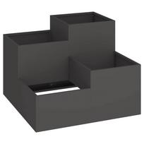 vidaXL Sodo vazonas Juoda 100 x 100 x 60 cm Plienas