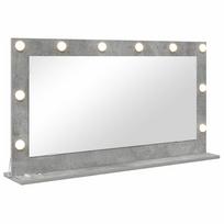 vidaXL Kosmetinis veidrodis Betono pilka 100 x 55 x 18 cm Stačiakampio