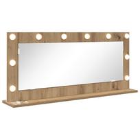 vidaXL Kosmetinis veidrodis Amatininkų ąžuolas 100 x 45 x 18 cm