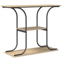 vidaXL Konsolinis stalas su lentyna Sonoma ąžuolas 101 x 35 x 80,5 cm