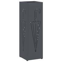 vidaXL Lietaus skėtis stovas Antracito 15,5 x 15,5 x 49 cm Plienas