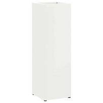 vidaXL Lietaus skėtis stovas Balta 15,5 x 15,5 x 49 cm Plienas