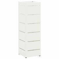 vidaXL Lietaus skėtis stovas Balta 15,5 x 15,5 x 49 cm Plienas