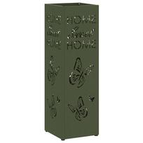 vidaXL Lietaus skėtis stovas Alyvuogių 15,5 x 15,5 x 49 cm Plienas