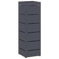vidaXL Lietaus skėtis stovas Antracito 15,5 x 15,5 x 49 cm Plienas