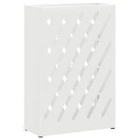 vidaXL Lietaus skėtis stovas Balta 28 x 12 x 41 cm Plienas