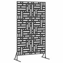 vidaXL Privatumo žaliuzės 100 x 50 x 180 cm Plienas Juoda