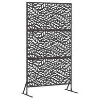 vidaXL Privatumo žaliuzės 100 x 50 x 180 cm Plienas Juoda