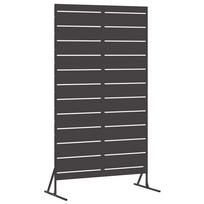 vidaXL Privatumo žaliuzės 100 x 50 x 180 cm Plienas Juoda