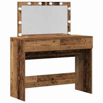 vidaXL Makiažo stalas Senas medis 100 x 40 x 120 cm Apdirbta mediena