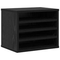 vidaXL Darbo stalo organizatorius Juodas ąžuolas 36 x 26 x 29,5 cm