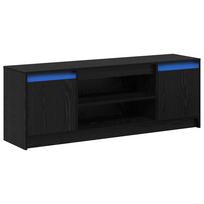 vidaXL TV vienetai 139,5 x 34 x 50 cm Juoda Apdirbta mediena