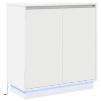 vidaXL LED Bufetas Balta 71 x 34,5 x 75 cm Apdirbta mediena