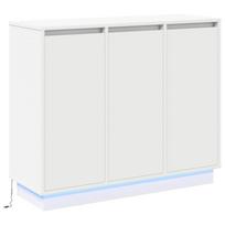 vidaXL LED Bufetas Balta 90 x 32 x 75 cm Apdirbta mediena