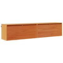 vidaXL Sieninė spintelė 2 vnt. Vaško ruda 80 x 30 x 35 cm
