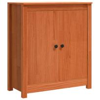 vidaXL Kabalas Vaško ruda 70 x 35 x 80 cm Kietos pušies mediena