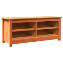 vidaXL Laikymo suolas 110 x 38 x 45,5 cm Pušies medienos masyvas